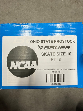 Bauer Hyperlite 2 Skate Size 10 Fit 3 NCAA Pro Stock (New)