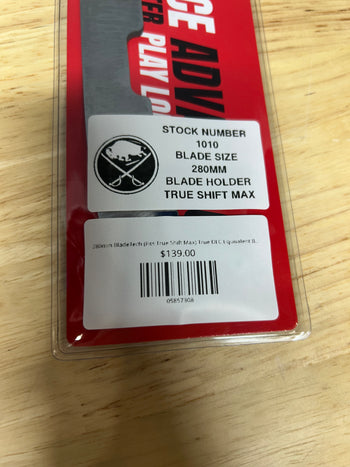 280mm BladeTech (Fits True Shift Max) True DLC Equivalent Buffalo Sabres Pro Stock