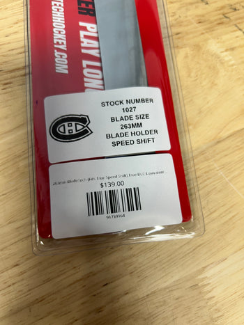 263mm BladeTech (Fits True Speed Shift) True DLC Equivalent  Montreal Canadiens Pro Stock