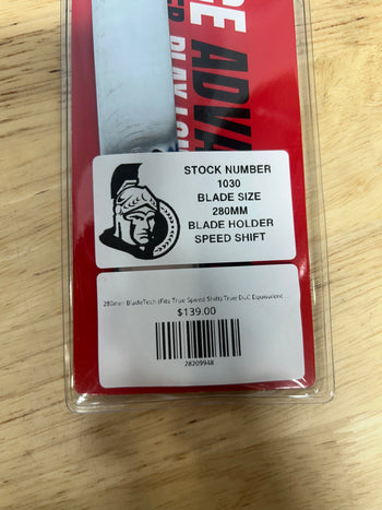 280mm BladeTech (Fits True Speed Shift) True DLC Equivalent Ottawa Senators Pro Stock
