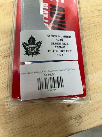 280mm BladeTech (Fits Bauer PowerFly) Bauer FlyTi Equivalent  Toronto Maple Leafs Pro Stock