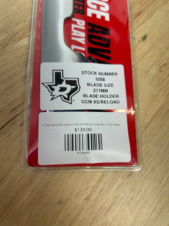 271mm BladeTech (Fits CCM XS/Reload) Step BlackSteel Equivalent Dallas Stars Pro Stock