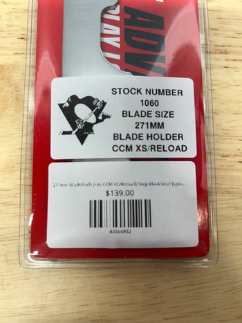 271mm BladeTech (Fits CCM XS/Reload) Step BlackSteel Equivalent Pittsburgh Penguins Pro Stock