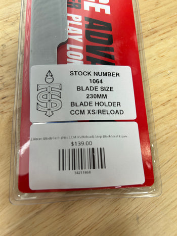 230mm BladeTech (Fits CCM XS/Reload) Step BlackSteel Equivalent Toronto Sceptres Pro Stock