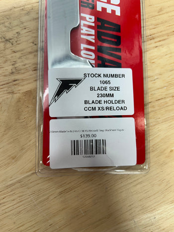 230mm BladeTech (Fits CCM XS/Reload) Step BlackSteel Equivalent Minnesota Frost Pro Stock