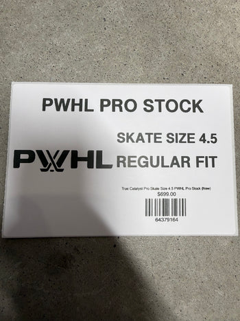 True Catalyst Pro Skate Size 4.5 PWHL Pro Stock (New)