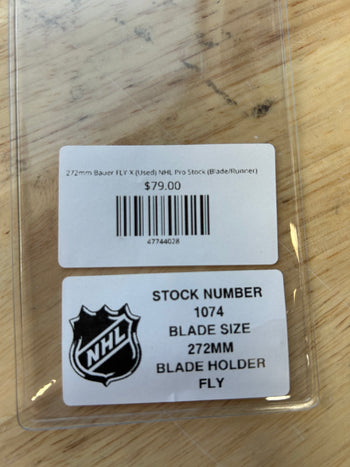 272mm Bauer FLY-X (Used) NHL Pro Stock (Blade/Runner)