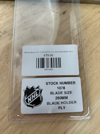 280mm Bauer FLY-X (Used) NHL Pro Stock (Blade/Runner)