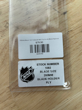 280mm Bauer FLY-X (Used) NHL Pro Stock (Blade/Runner)