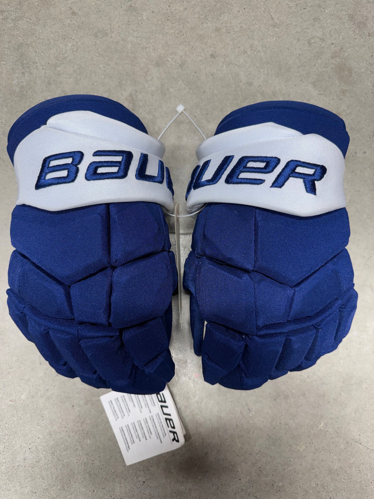 14” Bauer Supreme Ultrasonic Gloves Toronto Maple Leafs Pro Stock New
