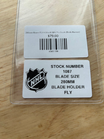 280mm Bauer FLY-X (Used) NHL Pro Stock (Blade/Runner)