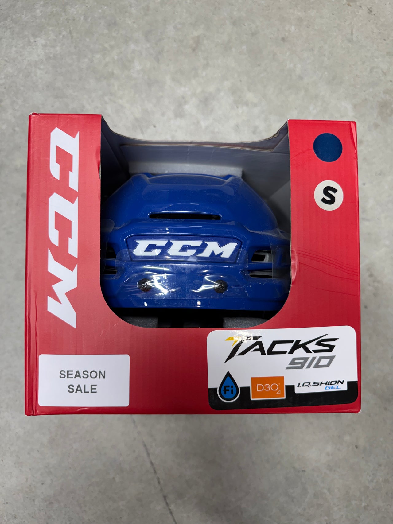Small CCM Tacks 910 Blue Helmet Toronto Maple Leafs Pro Stock (New)