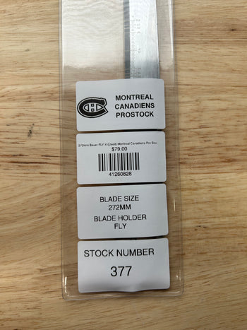 272mm Bauer FLY-X (Used) Montreal Canadiens Pro Stock (Blade/Runner)