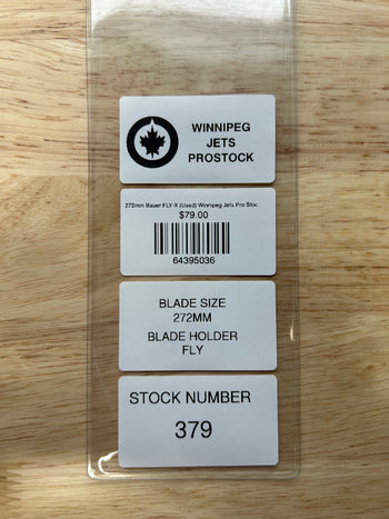 272mm Bauer FLY-X (Used) Winnipeg Jets Pro Stock (Blade/Runner)