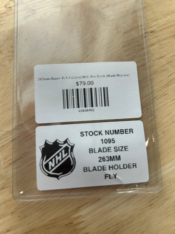 263mm Bauer FLY-X (Used) NHL Pro Stock (Blade/Runner)