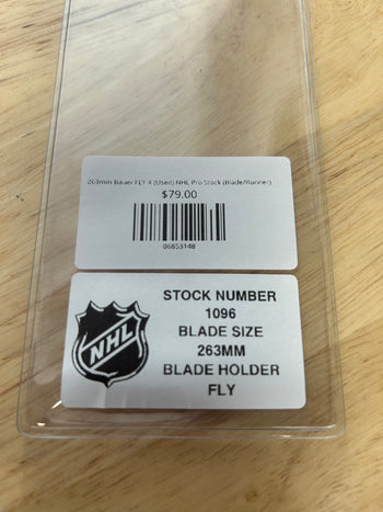 263mm Bauer FLY-X (Used) NHL Pro Stock (Blade/Runner)