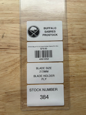 272mm Bauer FLY-X (Used) Buffalo Sabres Pro Stock (Blade/Runner)