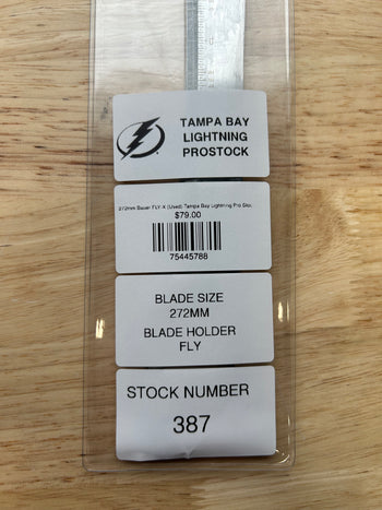 272mm Bauer FLY-X (Used) Tampa Bay Lightning Pro Stock (Blade/Runner)