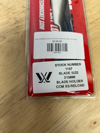215mm BladeTech (Fits CCM XS/Reload) Step BlackSteel Equivalent PWHL Pro Stock