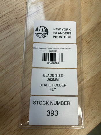 263mm Bauer FLY-X (Used) New York Islanders Pro Stock (Blade/Runner)