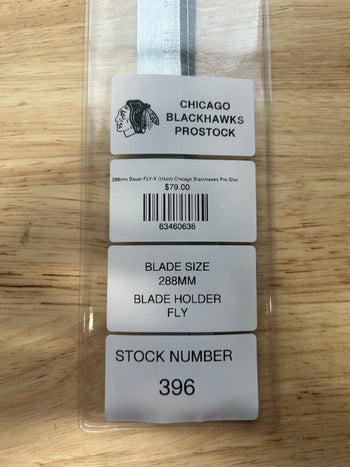 288mm Bauer FLY-X (Used) Chicago Blackhawks Pro Stock (Blade/Runner)