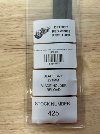 271mm CCM BLACK STEP STEEL Detroit Redwings Pro Stock (Blade/Runner)