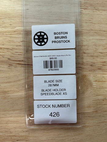 287mm CCM BLACK STEP STEEL Boston Bruins Pro Stock (Blade/Runner)