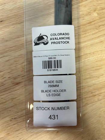 288mm Bauer LS Pulse TI Used NHL Pro Stock Rantanen (Blade/Runner)