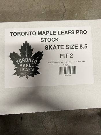 Bauer Shadow Skate Size 8.5 FIT 2 (Used) Toronto Maple Leafs Pro Stock