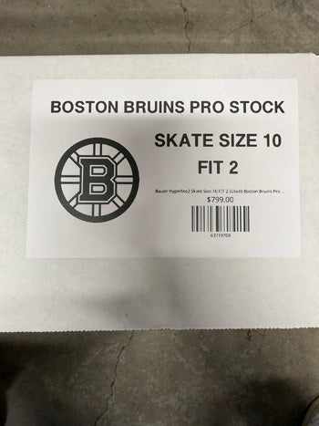 Bauer Hyperlite2 Skate Size 10 FIT 2 (Used) Boston Bruins Pro Stock