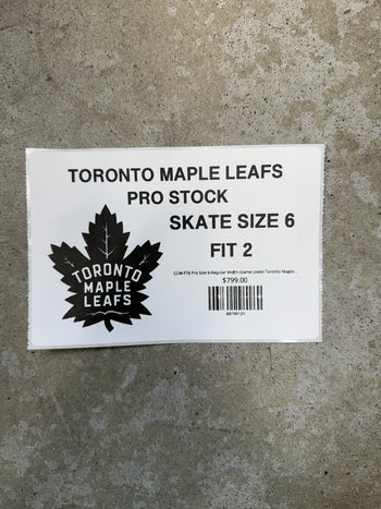 CCM FT8 Pro Size 6 Regular Width (Game Used) Toronto Maple Leafs Pro Stock