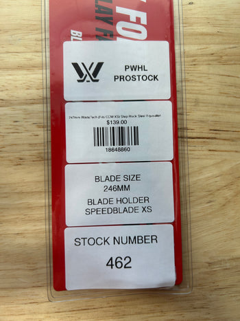 247mm BladeTech (Fits CCM XS) Step Black Steel Equivalent PWHL Pro Stock (New)