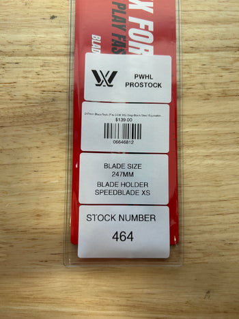247mm BladeTech (Fits CCM XS) Step Black Steel Equivalent PWHL Pro Stock (New)