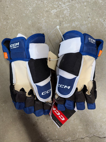14” CCM HG43PP Tampa Bay Lightning Reverse Retro Gloves Pro Stock New