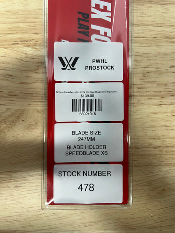 247mm BladeTech (Fits CCM XS) Step Black Steel Equivalent PWHL Pro Stock (New)
