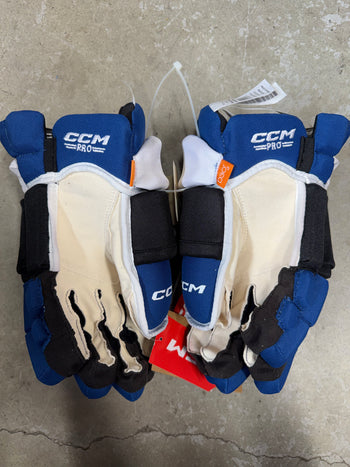 14” CCM HGTK Pro Tampa Bay Lightning Reverse Retro Hockey Gloves (New)