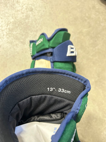 13” Bauer Mach Gloves NCAA Mercyhurst Lakers Pro Stock