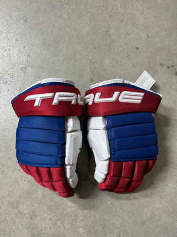 13” True 4 Roll Pro Montreal Canadiens Pro Stock Hockey Gloves (New)