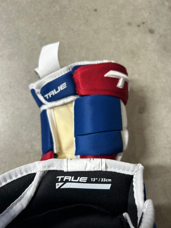13” True 4 Roll Pro Montreal Canadiens Pro Stock Hockey Gloves (New)