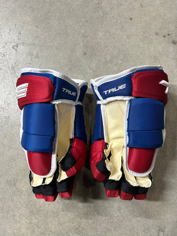 14” True 4 Roll Pro Montreal Canadiens Pro Stock Hockey Gloves (New)