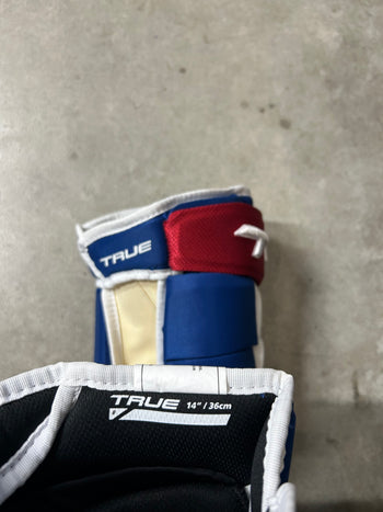 14” True 4 Roll Pro Montreal Canadiens Pro Stock Hockey Gloves (New)