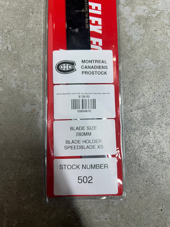 280mm BladeTech (Fits CCM XS) Step Black Steel Equivalent NHL Pro Stock (New)