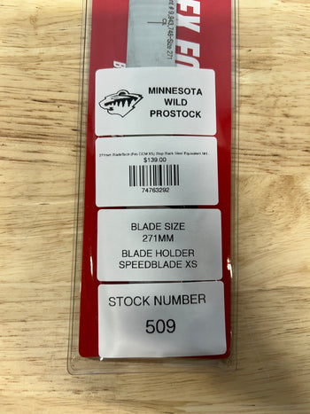 271mm BladeTech (Fits CCM XS) Step Black Steel Equivalent NHL Pro Stock (New)